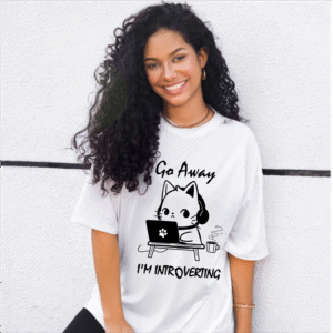 Introverting Printed Cotton T-Shirt