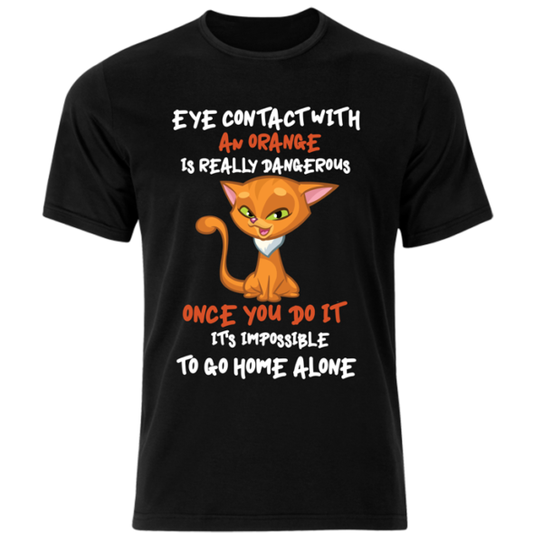 Eye Contact with an Orange T-Shirt